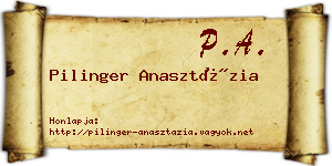 Pilinger Anasztázia névjegykártya